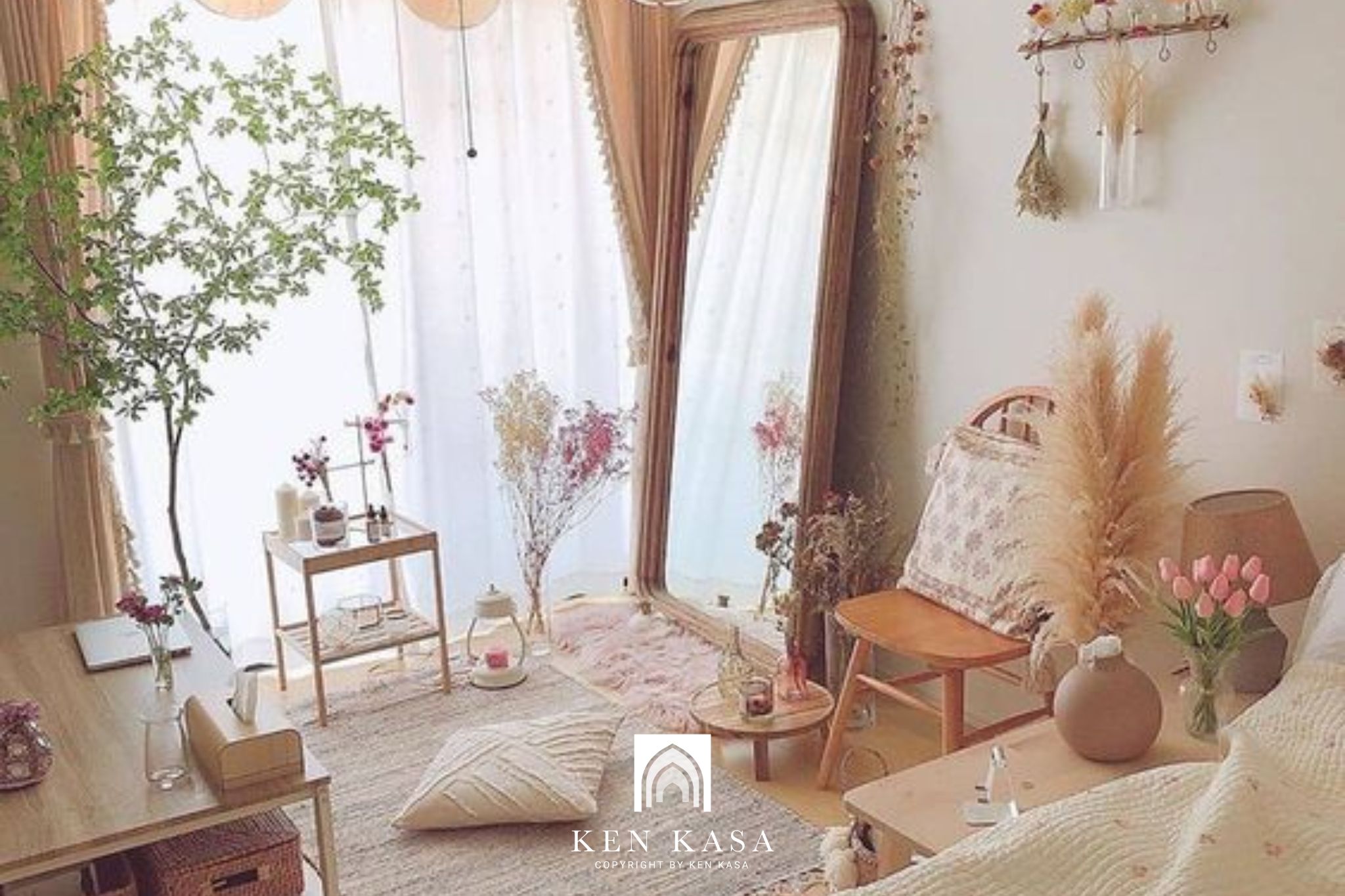 mẫu thiết kế phòng homestay đẹp kiểu vintage
